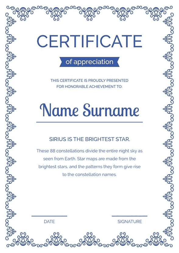 Certificate 1