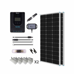 کیت خورشیدی پرمیوم 200W Renogy با MPPT (Renogy 200W 12/V-24/V Solar Premium Kit)