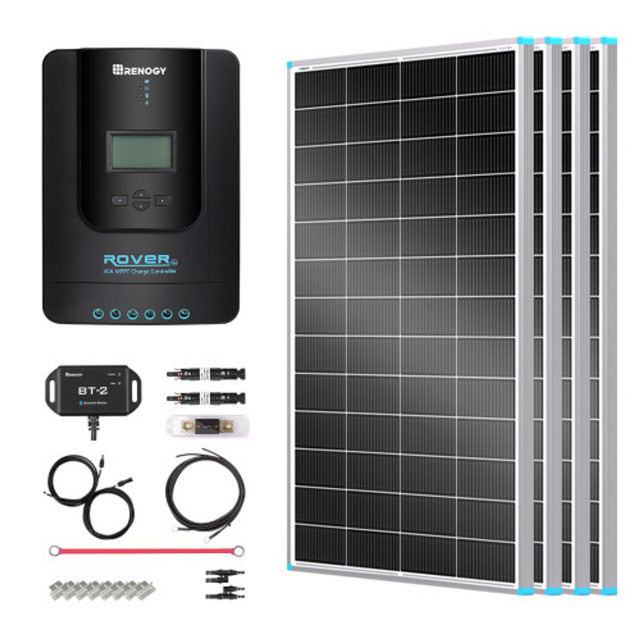 کیت خورشیدی 800W Renogy آفلاین با کنترلر شارژ و تجهیزات نصب (Renogy 800W 12V Off-Grid Solar Kit)
