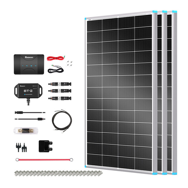 کیت خورشیدی 600W Renogy با کنترلر شارژ و تجهیزات نصب (Renogy 600W 12V Solar RV Kit)