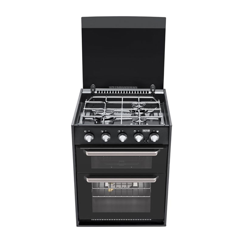 اجاق گاز وفر پنج شعله THETFORD مدل دو طبقه درپوش دار Caprice MK3