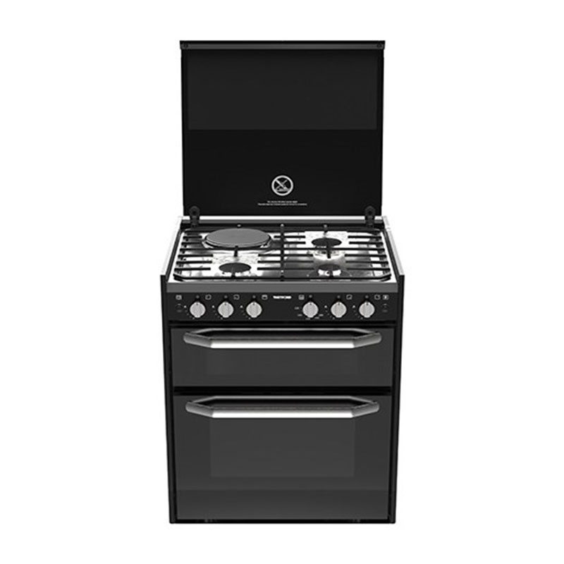 اجاق گاز ،برقی وفر شش شعله THETFORD مدل دو طبقه درپوش دار K1520