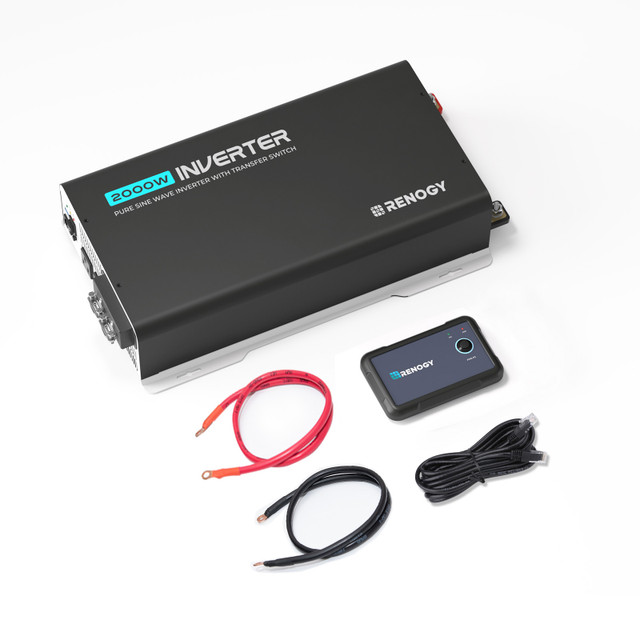 اینورتر 2000 وات موج سینوسی خالص Renogy با UPS و بلوتوث – مدل RNG-INVT-2000-12V-P2-US