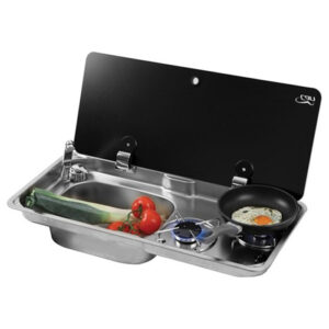 اجاق گاز 2 شعله و سینک توکار CAN مدل CNFL1770