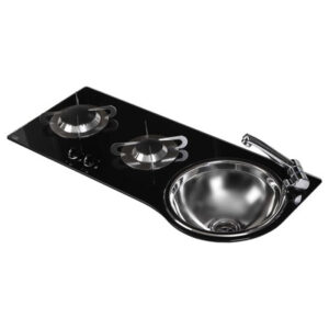 اجاق گاز 2 شعله و سینک توکار CAN مدل CNPV1364