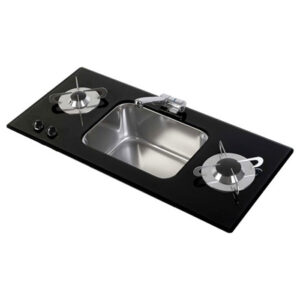 اجاق گاز 2 شعله و سینک توکار CAN مدل CNPV1366