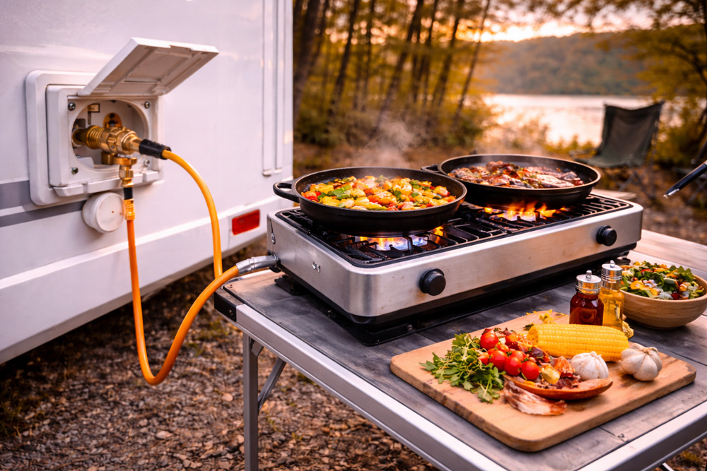 دریچه خروجی گاز استاندارد در کمپر و کاروان