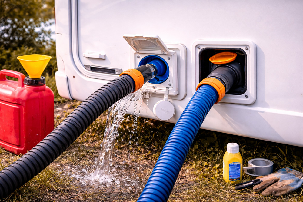 اشتباهات رایج در پر کردن مخزن آب کمپر و کاروان