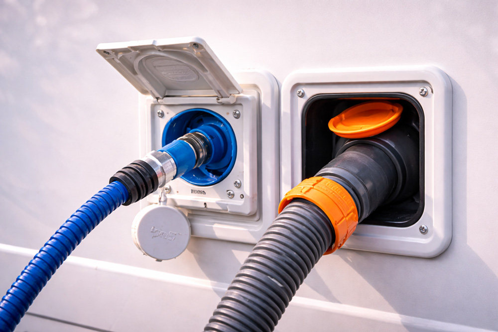 دریچه پرکننده منبع آب کمپر و کاروان 