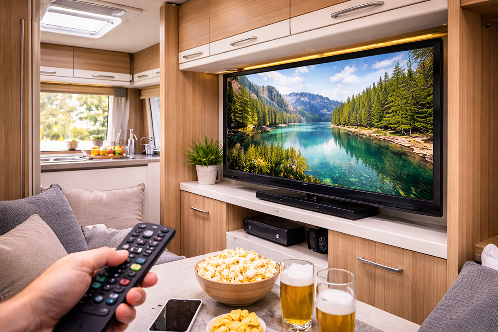 سیگنال تلویزیون و ماهواره در کمپر و کاروان