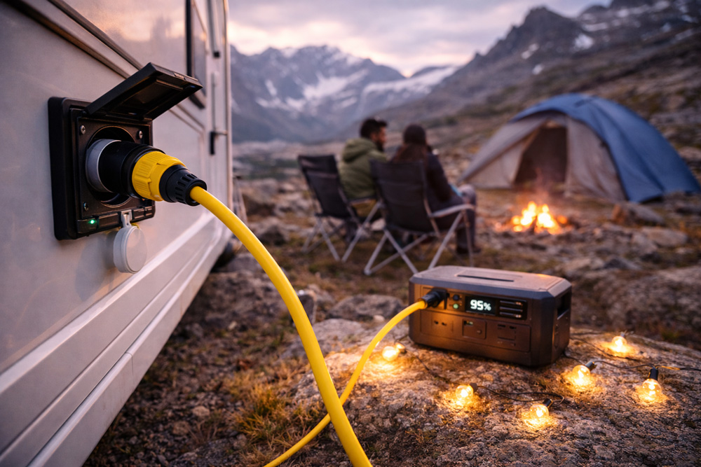 کاربرد دریچه خروجی برق از کمپر و کاروان